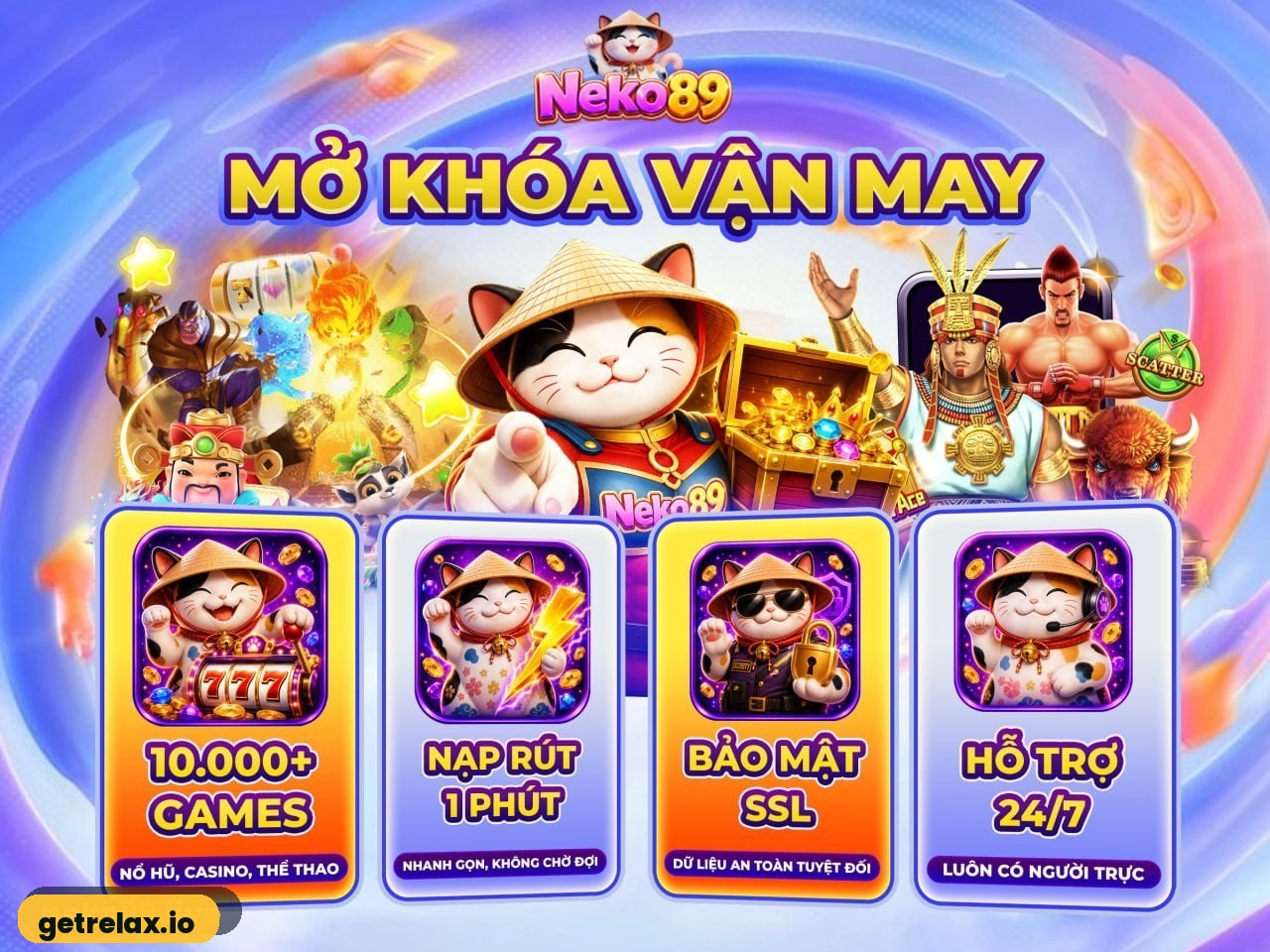 NEKO89 cổng game nổ hũ casino thể thao bắn cá - getrelax.io